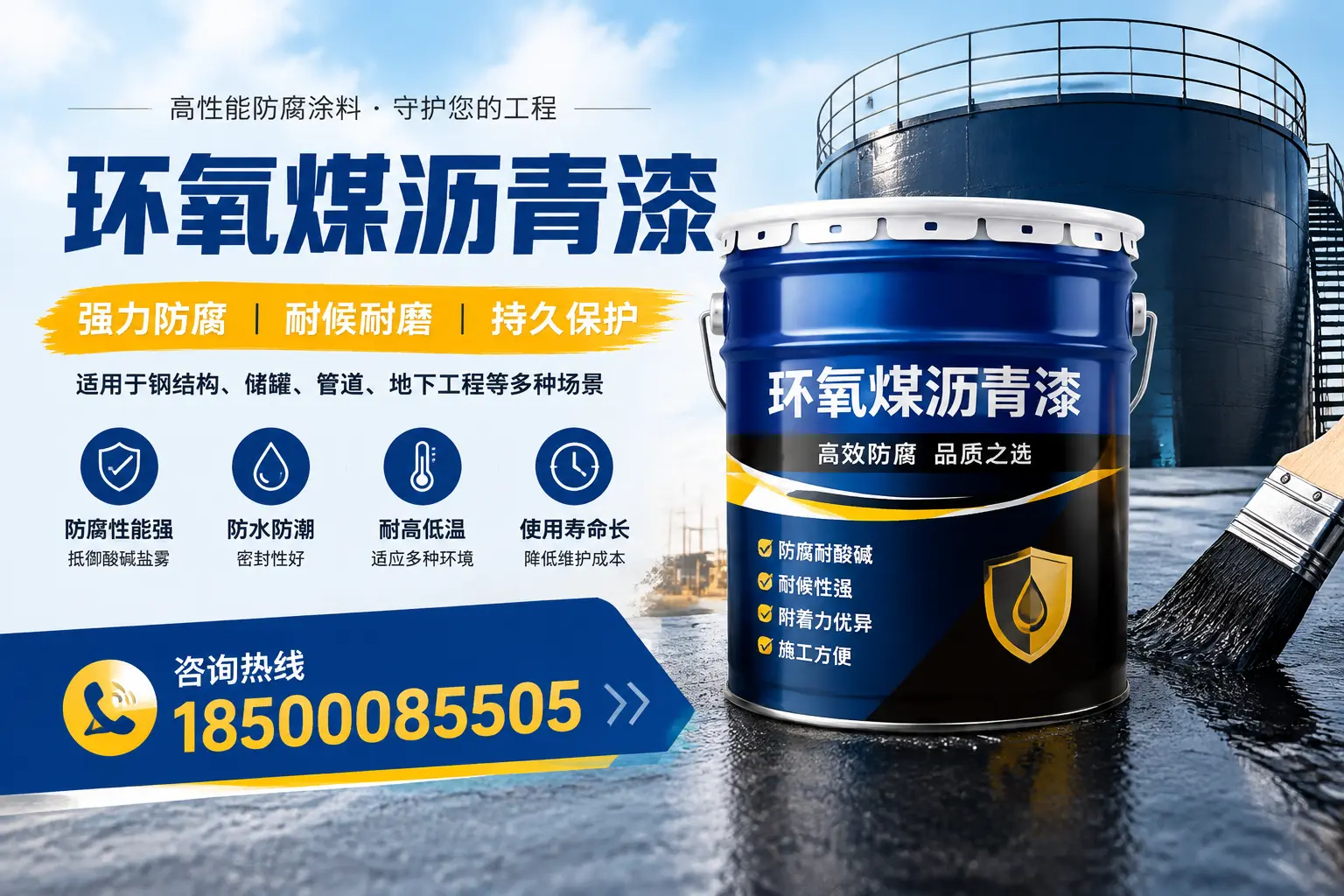 环氧煤沥青漆在工业中的应用，常州企业的选择